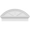 Ekena Millwork Segment Arch 3 Spoke Architectural Grade PVC Combination Pediment, 32"W x 14-7/8"H x 2-3/4"P PEDPC032X150SEG03 - alternate 5